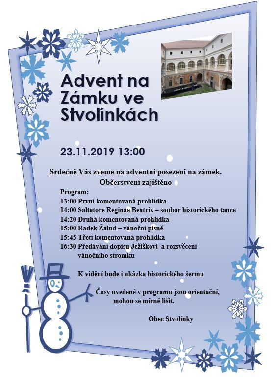 Pozvánka na Advent na Zámku ve Stvolínkách (1)